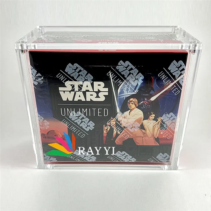 Star Wars Unlimited TCG Booster Box Acrylic Display Protector Case Star Wars Unlimited TCG Booster Box Acrylic Display Protector Case
